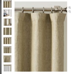 POTTERY BARN BUNDLE OF 2 LINEN CURTAINS 50x84❤️❤️❤️❤️